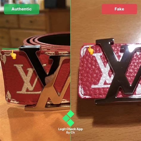 louis vuitton supreme belt fake vs real|how to check if louis vuitton is real.